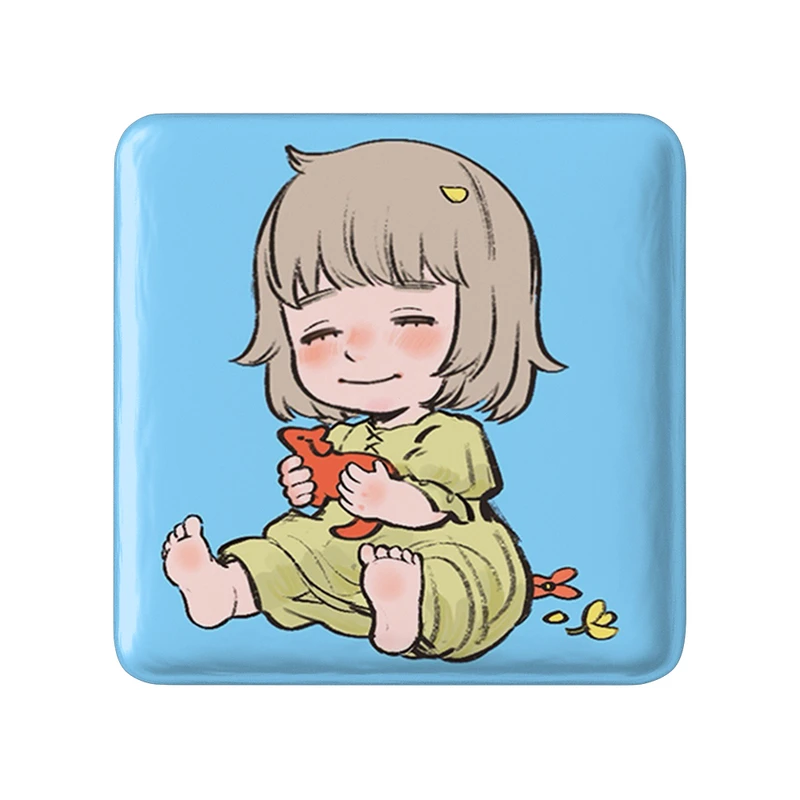 مگنت خندالو طرح فالین انیمه خوشمزه در سیاه چال مدل مربعی کد 35895