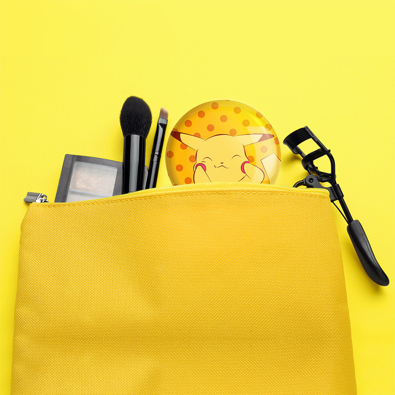 آینه جیبی خندالو مدل پیکاچو انیمه پوکمون  کد 17312