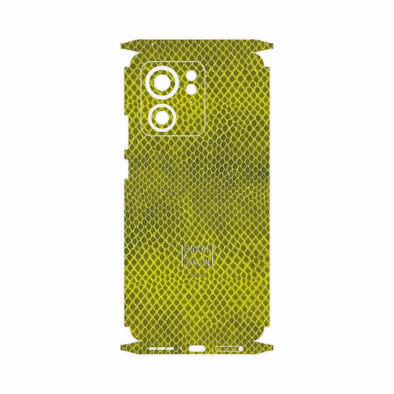 برچسب پوششی ماهوت مدل Yellow Snake Skin-FullSkin مناسب برای گوشی موبایل موتورولا Edge 40