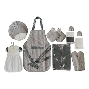 سرویس آشپزخانه صفا هوم 14 پارچه مدل گلدوزی قاصدک