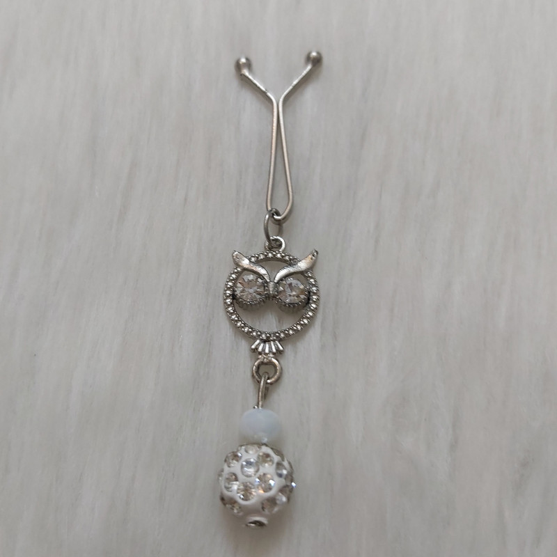 گیره روسری مدل یو آویز طرح جغد کد owl110