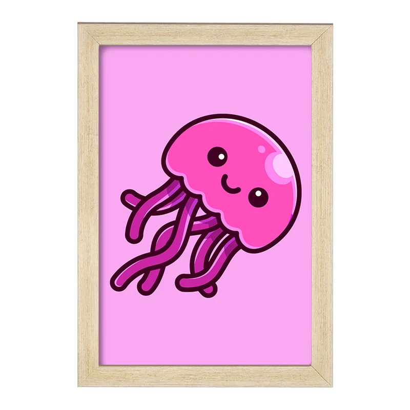 تابلو خندالو مدل حیوانات آبزی عروس دریایی کد 28162