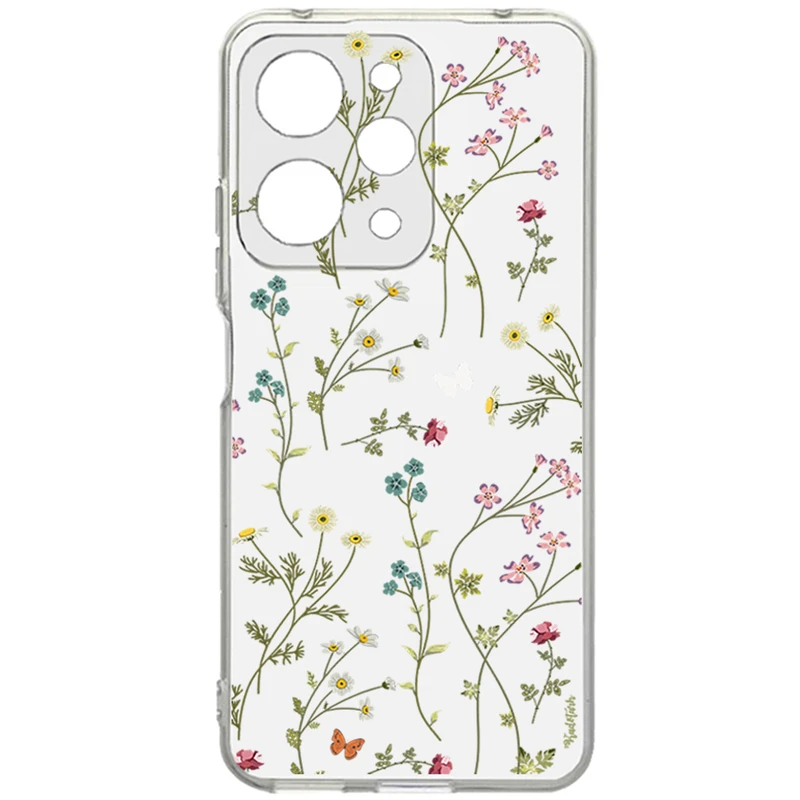 کاور طرح Nice Flower مناسب برای گوشی موبایل شیائومی Redmi 12 / Poco M6 Pro 5G 