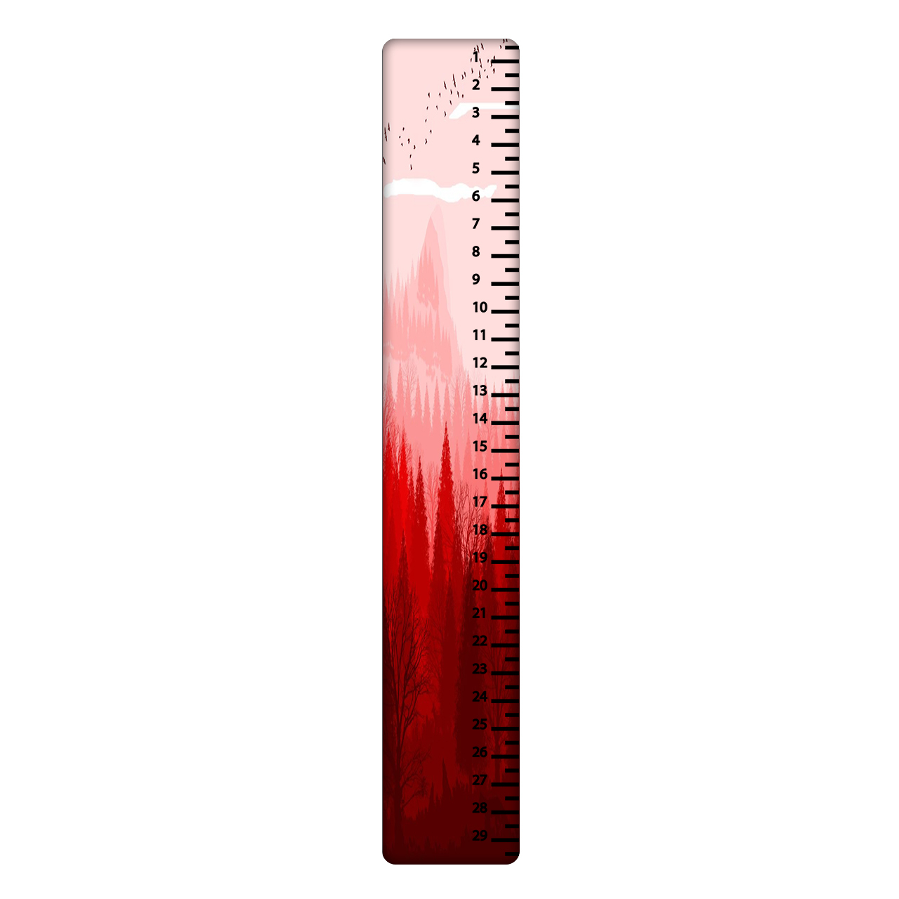 خط کش 30 سانتی متر طرح طبیعت کد 175