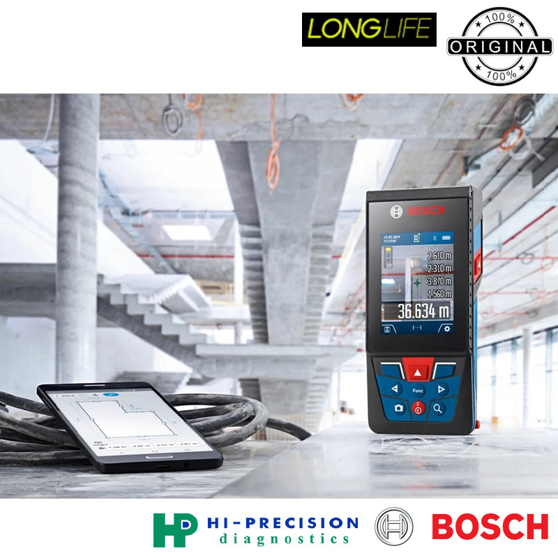 متر لیزری بوش مدل دوربین دار GLM 120 C - ISO NORM 16331-1