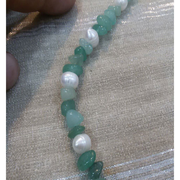 دستبند مدل آونتورین و مروارید دستبند مدل آونتورین و مروارید