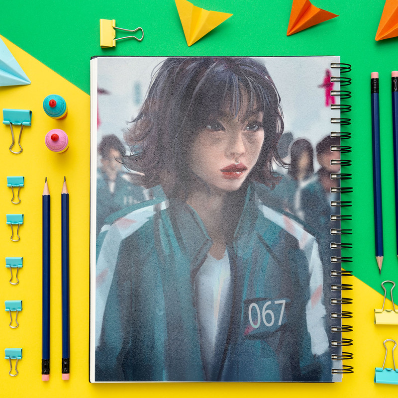 دفتر یادداشت باژیکان مدل بازی مرکب کد 2011165 به همراه فتوکارت مجموعه 12 عددی