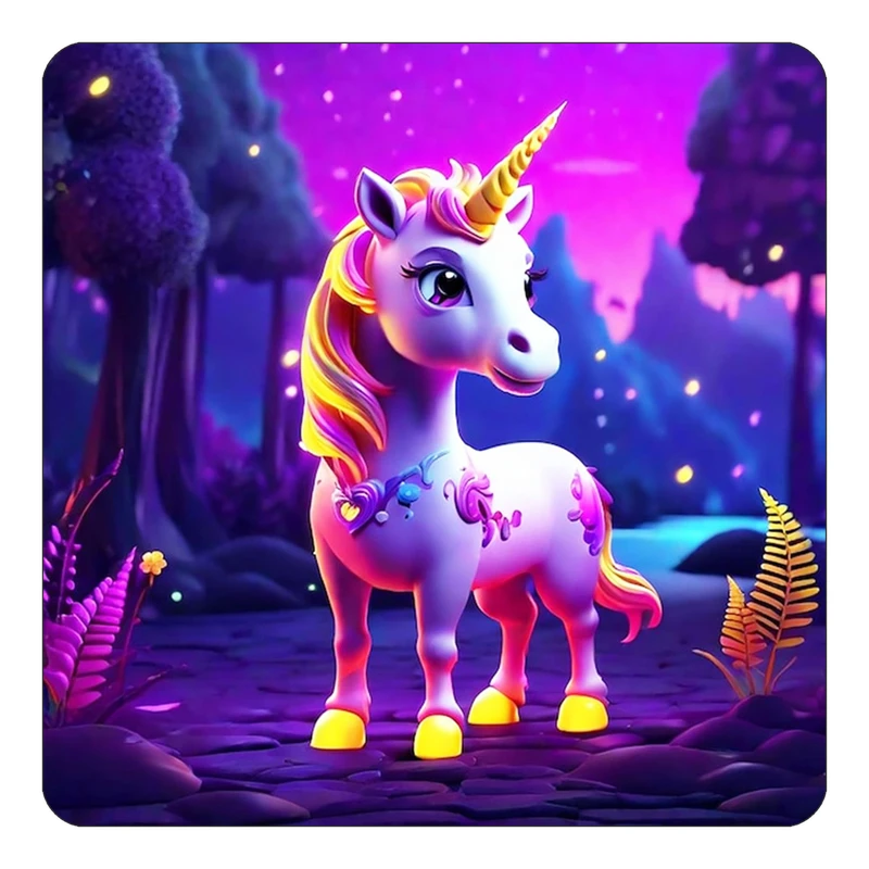 مگنت کاکتی طرح اسب تک شاخ و یونیکورن مدل mp30733