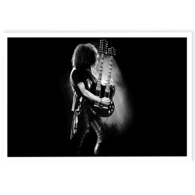 تابلو نوری بکلیت طرح گروه گانز ان روزز Guns N Roses مدل چراغ دار W-s113