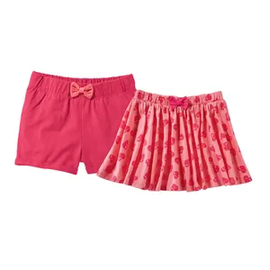 ست دامن و شلوارک دخترانه لوپیلو مدل پاپیون کد Heart2023