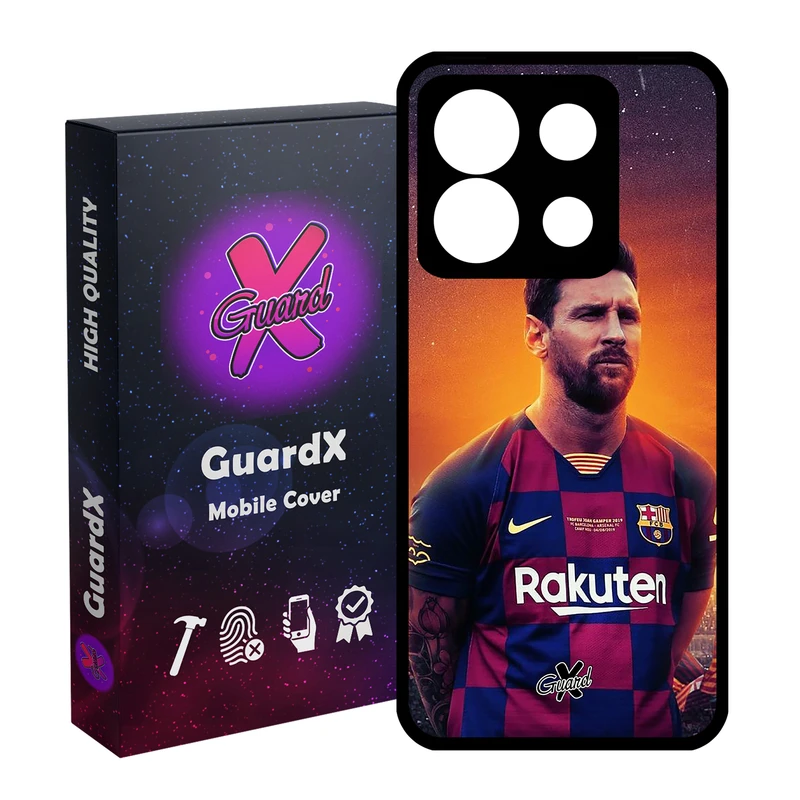 کاور گارد ایکس طرح Messi مدل Glass10123 مناسب برای گوشی موبایل شیائومی Redmi Note 13 5G