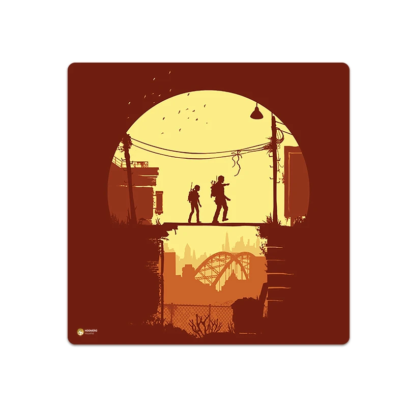 ماوس پد هومرو مدل NX235 طرح بازی آخرین بازمانده The Last of us سایز 40x40 سانتی‌متر
