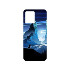 MAHOOT Blue Mountains Digital Art Cover Sticker for Oppo Reno 8 4G