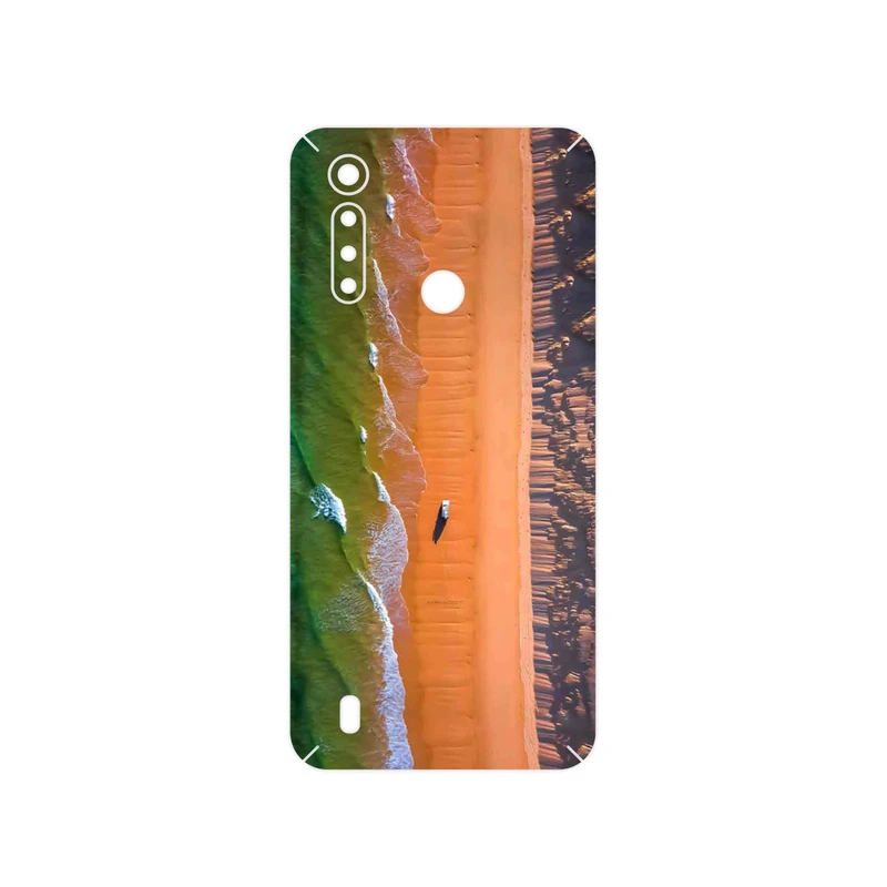 برچسب پوششی ماهوت مدل Beach and Green Sea مناسب برای گوشی موبایل موتورولا Moto G8 Power Lite