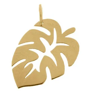 آویز گردنبند طلا 18 عیار زنانه قیراط طرح برگ کد GH4359