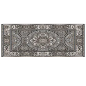 پادری مدل جلوسینکی سه لایه رویه مخمل طرح فرش کد L1211 سایز 110x45 سانتی متر