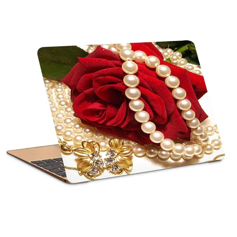 استیکر لپ تاپ مدل گردنبند مروارید مناسب برای لپ تاپ 15.6 اینچ