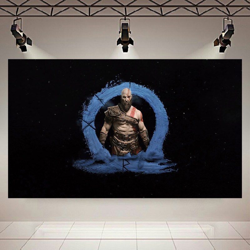 تابلو بوم طرح گیم مدل God Of War Ragnarok کد AR20360