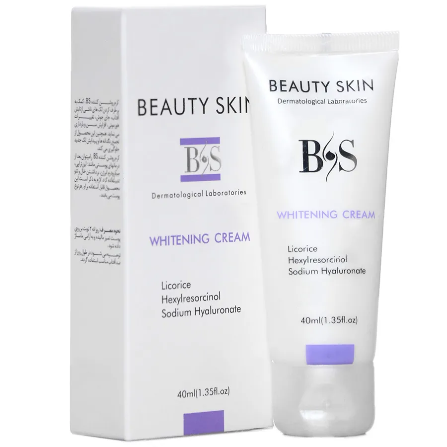 کرم ضد لک بی اس بیوتی اسکین مدل whiten & licorice حجم 40 میلی لیتر