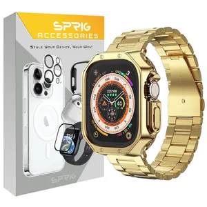 Sprig 3RLX strap suitable for Apple Watch Series SE/4/5/6 size 44mm with cover