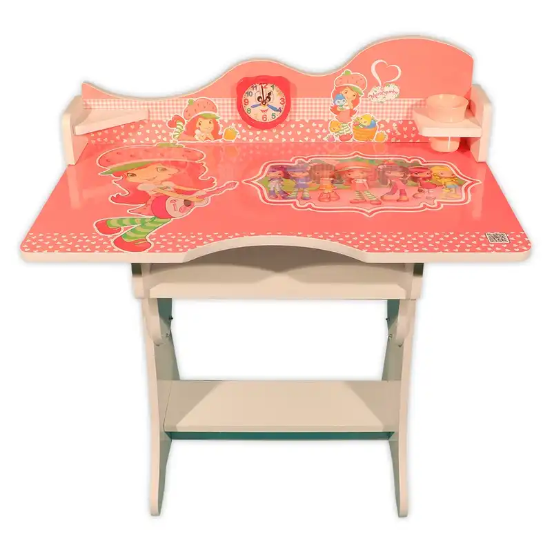 ست میز تحریر و صندلی کودک مدل دختر توت فرنگی