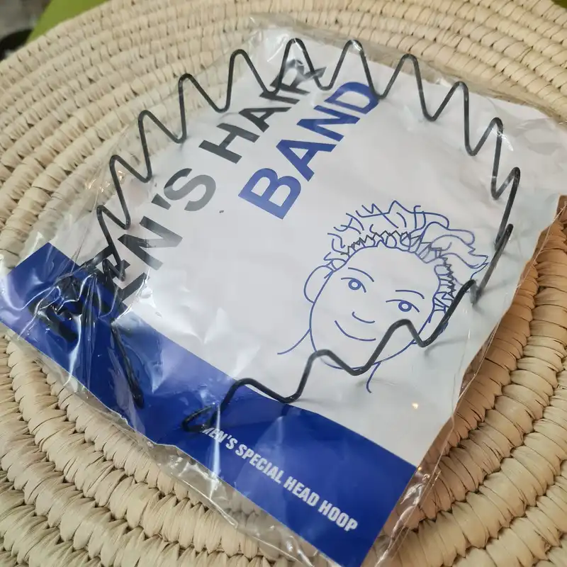 تل مو زنانه مدل زیگزاگی اسپرت طرح هفت هشتی فلزی کد T700