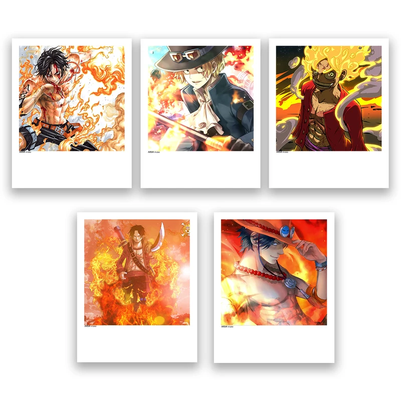 آویز تزیینی عرش مدل انیمه وان پیس one piece کد Asa047 مجموعه 5عددی