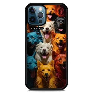 AKAM AMC-WA12PROMAX-DOGS-22 Cover For Apple iPhone 12 Pro Max