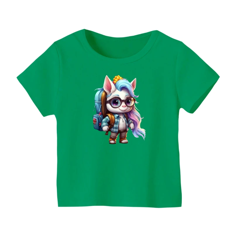 تی شرت آستین کوتاه بچگانه مدل یونیکورن کد ۳۸