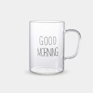 ماگ مدل شیشه ای طرح good morning