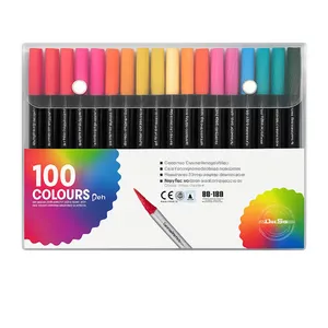 ماژیک رنگ آمیزی مدل براشینگ کد NO.100 بسته 100عددی