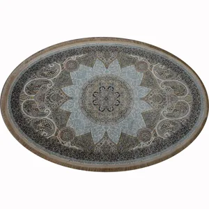  فرش ماشینی الماس کویر طرح شاهکار کد F11 زمینه کرم
