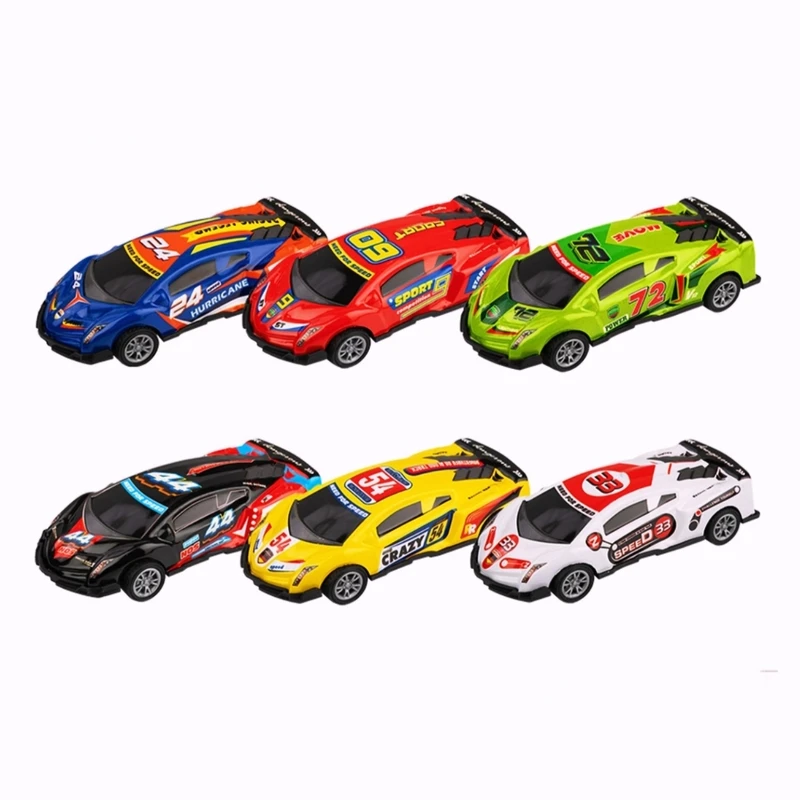 ماشین بازی مدل فلرزی لامبورگینی عقب کش مجموعه 6 عددی