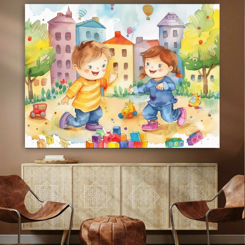 تابلو بوم طرح مخمل نقاشی بازی کودکانه کد BK2198