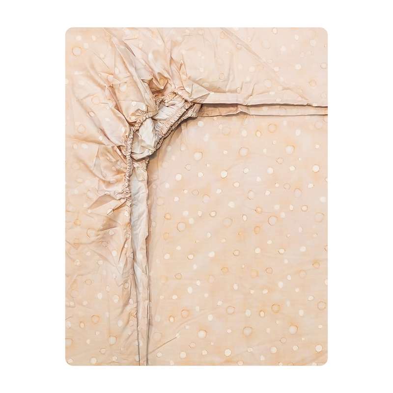 ملحفه کودک آدنو مدل خال خالی کد IR143 سایز 70x135 سانتی متر