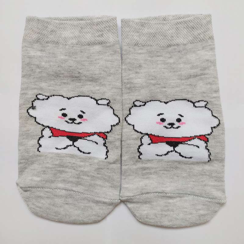 جوراب مدل بدون ساق طرح گوسفند کوچولو کد j61