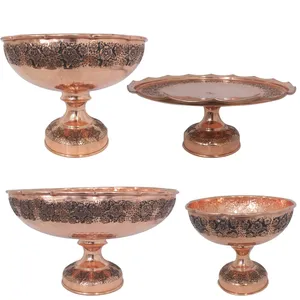 ست 4 تکه ظروف قلمزنی مسی کد sz-0525