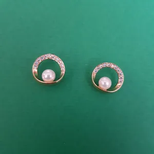 گوشواره زنانه مدل حلقه ای مروارید