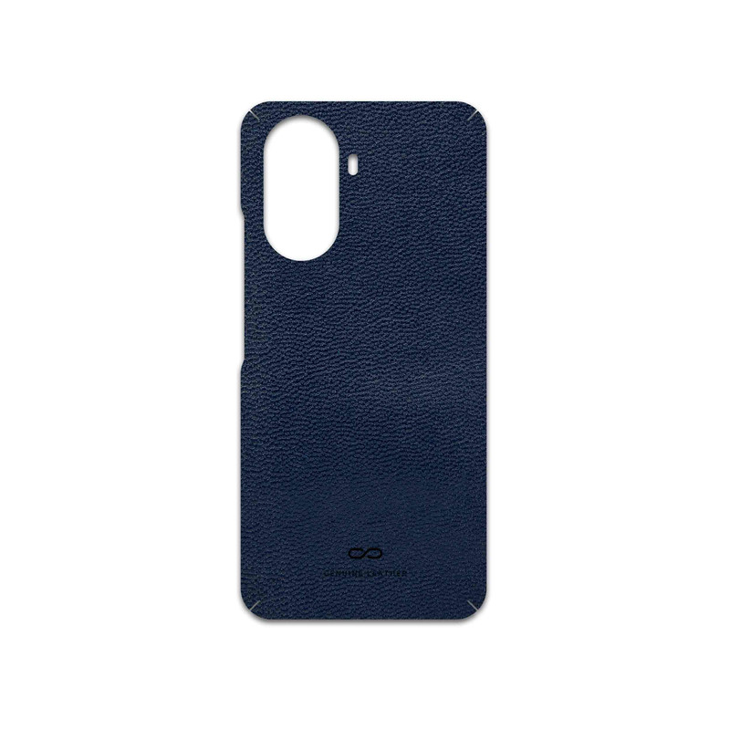 برچسب پوششی ماهوت مدل Deep-Blue-Leather مناسب برای گوشی موبایل هوآوی Nova Y70