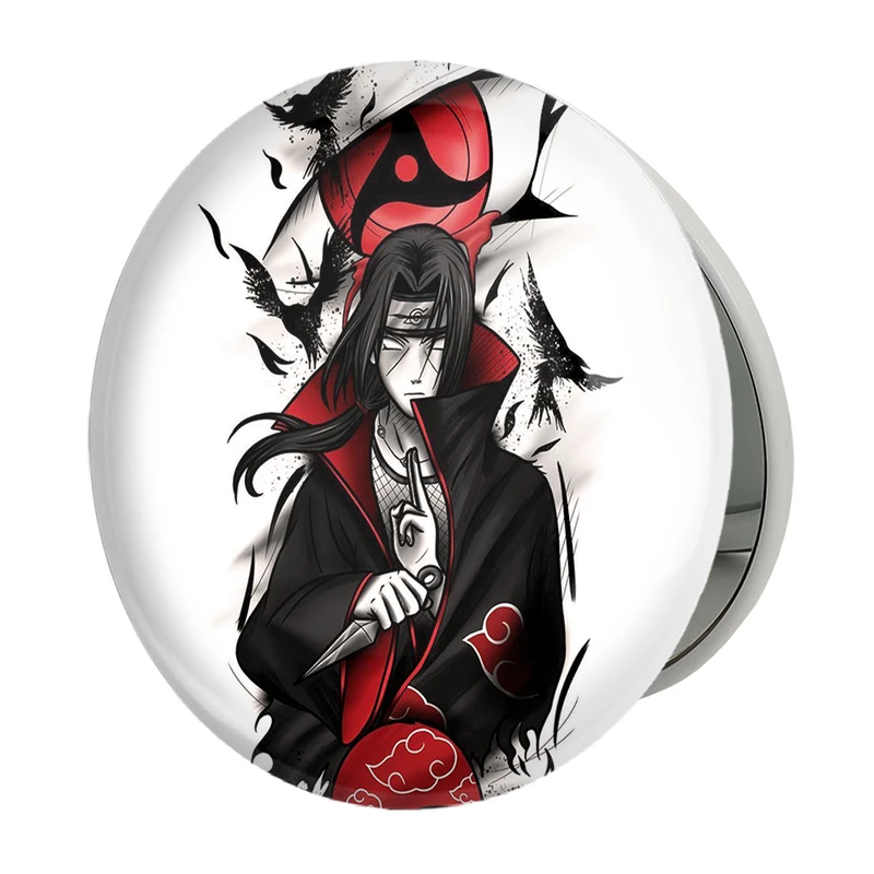 آینه جیبی خندالو طرح انیمه ناروتو شارینگان مدل تاشو کد 10565 