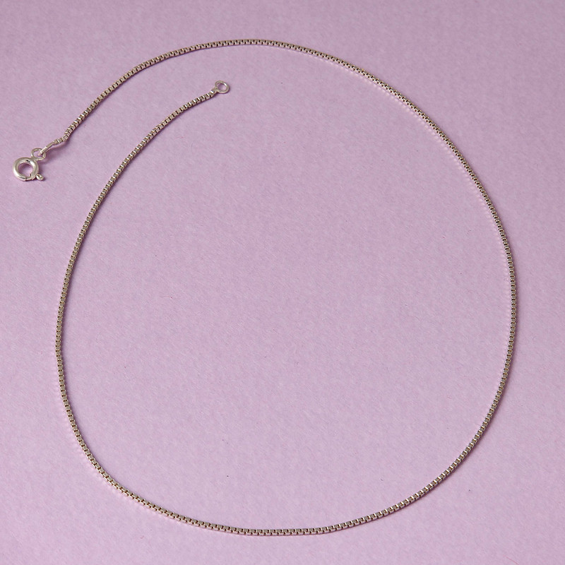 زنجیر نقره زنانه مدل ونیزی ریزبافت ایتالیایی کد ZR_078