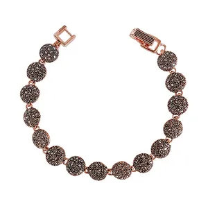 دستبند زنانه مدل دایره توپر کد JW518