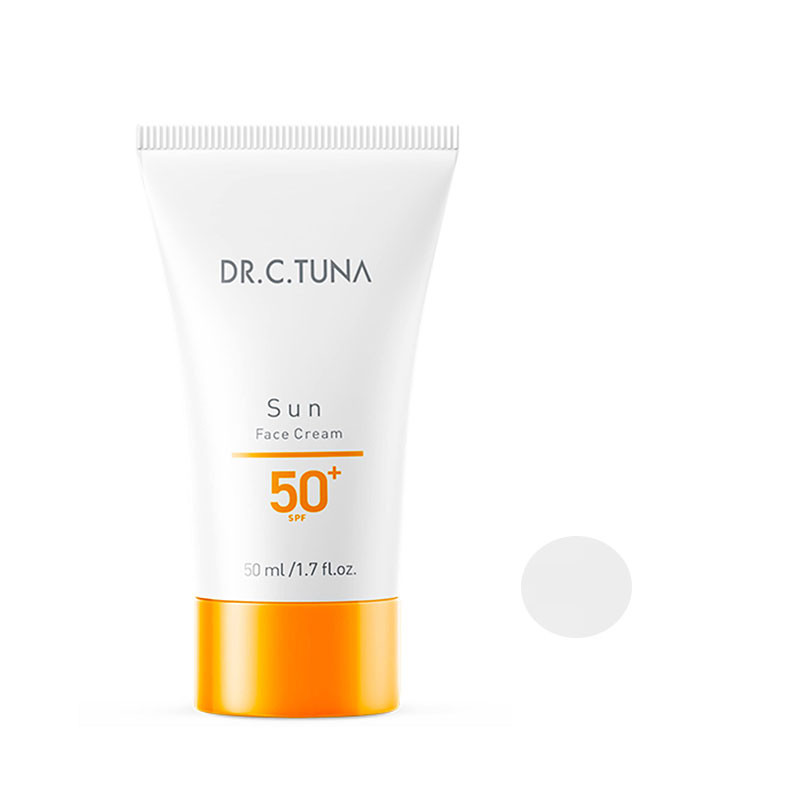 کرم ضد آفتاب بدون رنگ دکتر سی تونا SPF 50 مدل Anti wrinkle مناسب برای انواع پوست  حجم 50 میلی لیتر