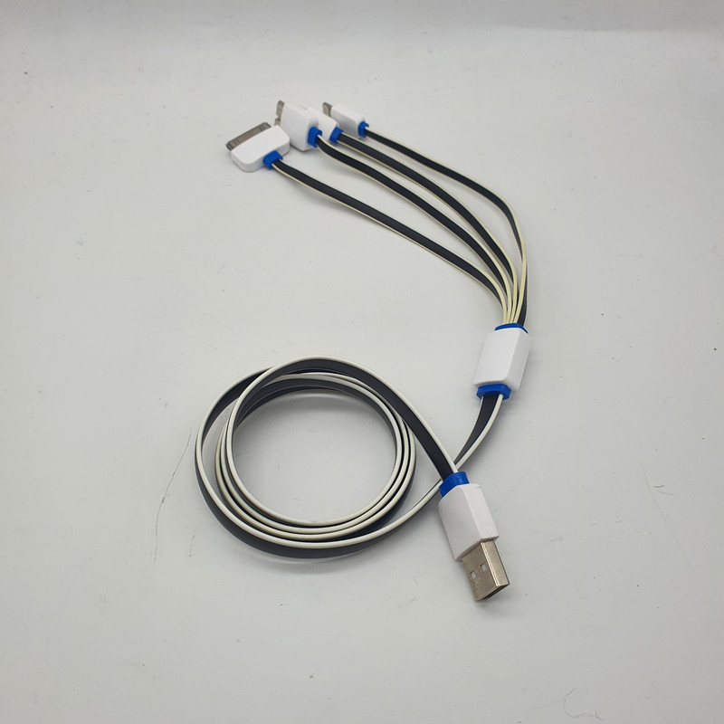 کابل تبدیل USB به microUSB / لایتنینگ / 30 پین / micro b مدل 4in1 طول 1 متر