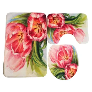 پادری مدل طرح گل درشت مجموعه 3 عددی