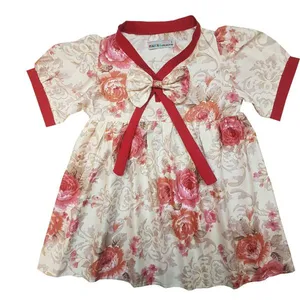 پیراهن دخترانه مدل گلهای بهشتی