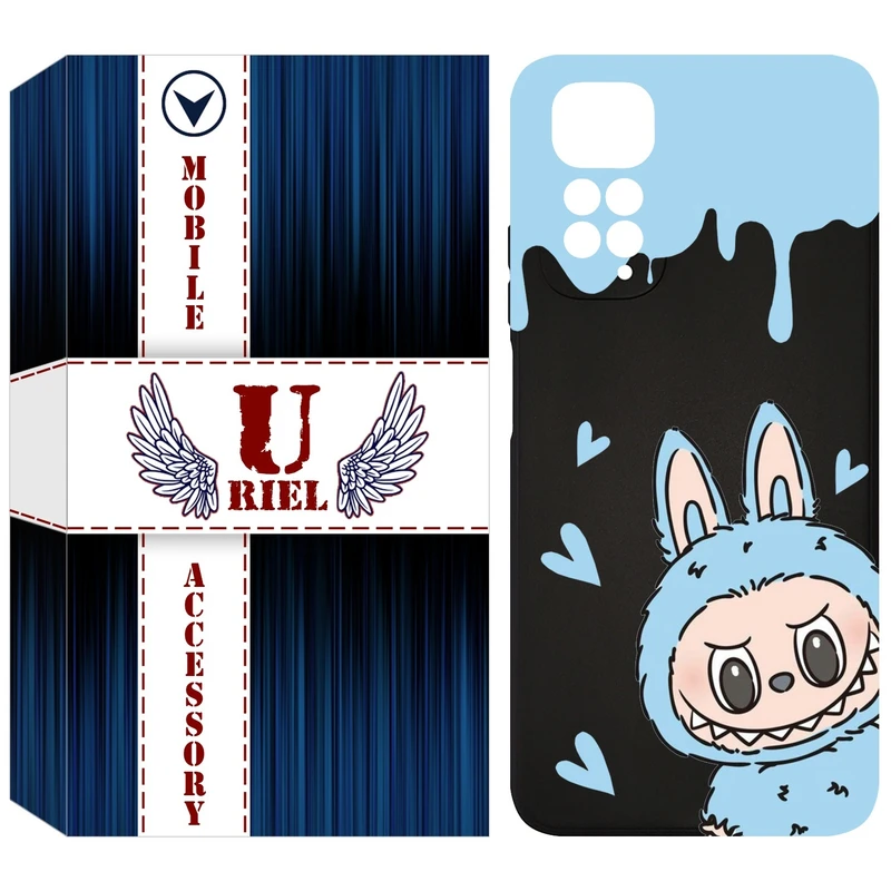 کاور یوریل قاب مدل KSH کد 131 طرح عروسک لبوبو مناسب برای گوشی موبایل شیائومی Redmi Note 11 4G / Note 11S