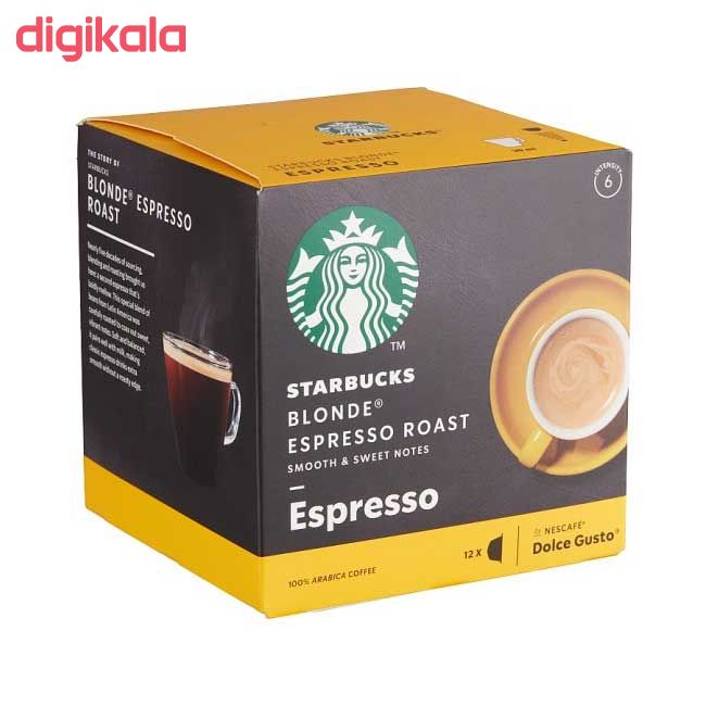  خرید اینترنتی با تخفیف ویژه کپسول قهوه بلوند دولچه گوستو استارباکس بسته 12 عددی 