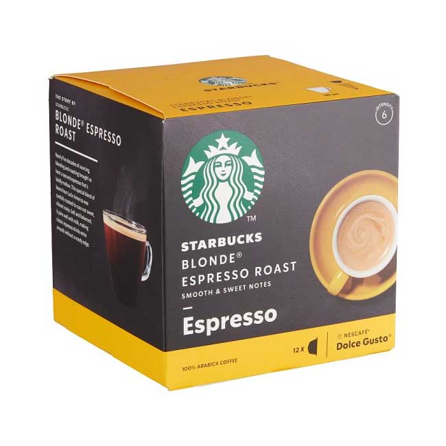 کپسول قهوه بلوند دولچه گوستو استارباکس بسته 12 عددی 