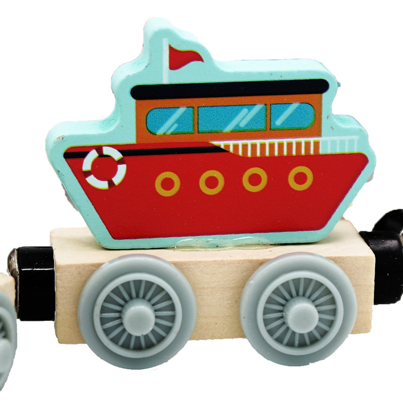 قطار بازی مدل چوبی مگنتی